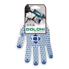 Ръкавици трикотажни работни бели с PVC Долони Универсал 10 клас