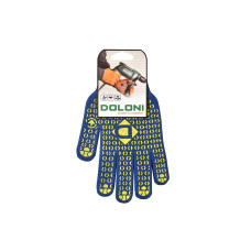 Ръкавици трикотажни работни сини с PVC Долони Универсал 10 кл